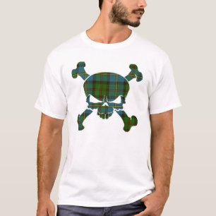 MacLeod Tartan Skull No Banner T-Shirt