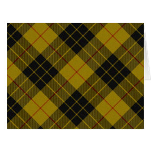 MacLeod tartan yellow black plaid