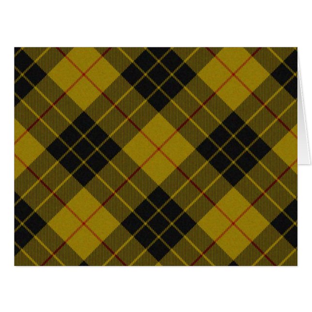 MacLeod tartan yellow black plaid (Front Horizontal)