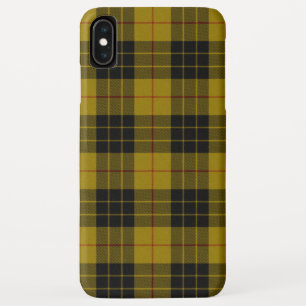 MacLeod tartan yellow black plaid iPhone XS Max Case