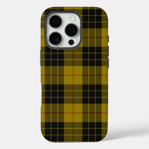 MacLeod tartan yellow black plaid iPhone 16 Pro Case