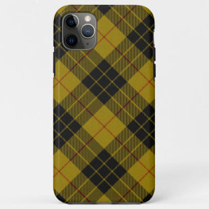 MacLeod tartan yellow black plaid iPhone 11 Pro Max Case