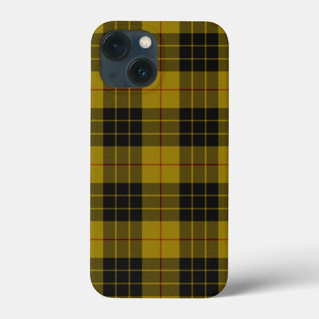 MacLeod tartan yellow black plaid Case-Mate iPhone Case (Back)