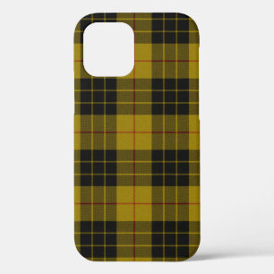 MacLeod tartan yellow black plaid iPhone 12 Case