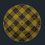 MacLeod tartan yellow black plaid Dartboard<br><div class="desc">MacLeod clan tartan yellow black plaid</div>