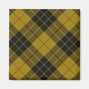 MacLeod tartan yellow black plaid Magnet