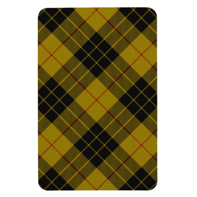 MacLeod tartan yellow black plaid Magnet (Vertical)