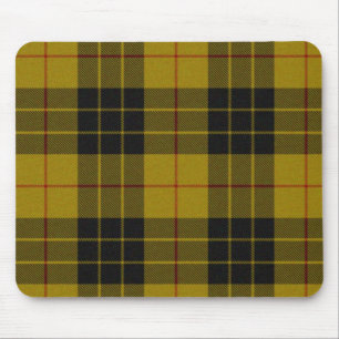 MacLeod tartan yellow black plaid Mouse Pad
