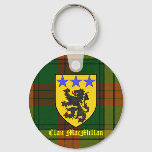 MacMillan Tartan Coat of Arms Key Ring