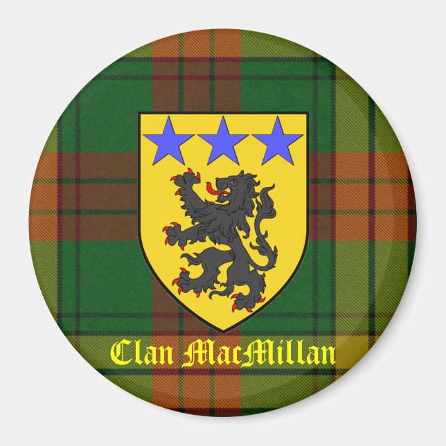 MacMillan Tartan Coat of Arms Magnet (Front)