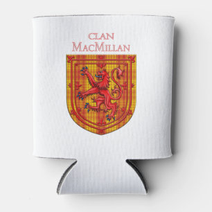 MacMillan Tartan Scottish Plaid Lion Rampant Can Cooler