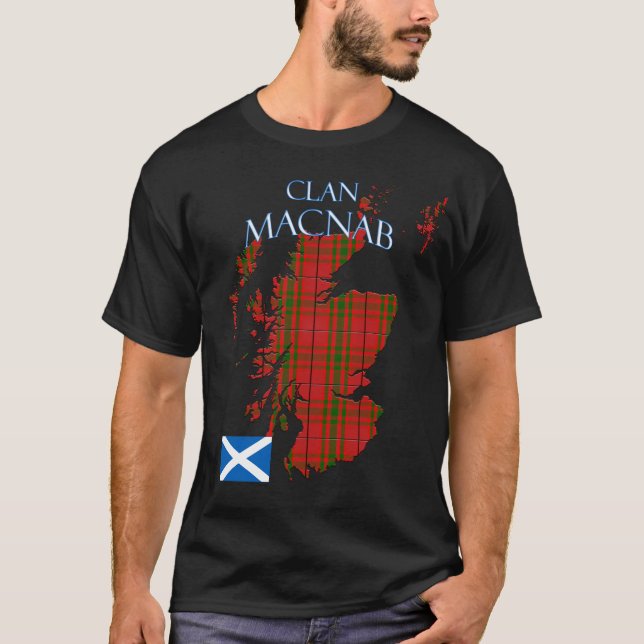MacNab Scottish Clan Tartan Scotland T-Shirt (Front)