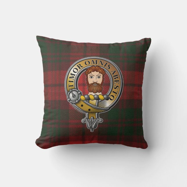 MacNab Tartan & Badge Cushion (Front)