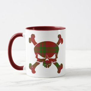 MacNab Tartan Skull No Banner Mug