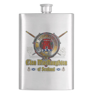 MacNaughton Clan Badge Hip Flask