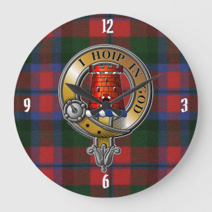 MacNaughton Tartan & Badge Large Clock
