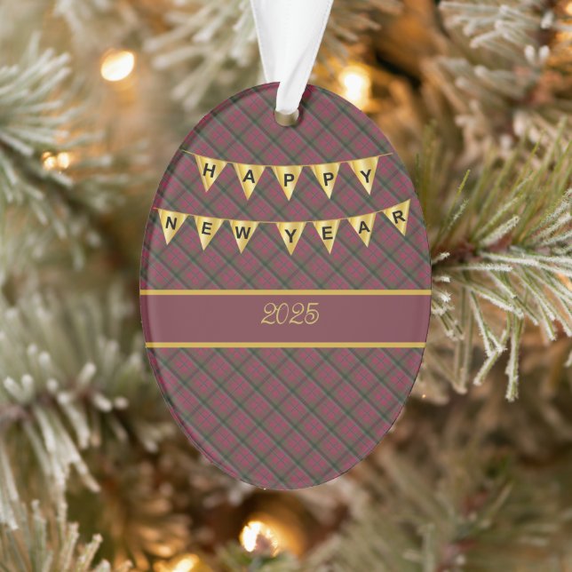 MacNaughton Weathered Original Scottish Tartan Ornament (Tree)