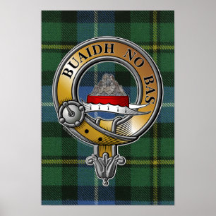 MacNeil-Barra Tartan & Badge Poster