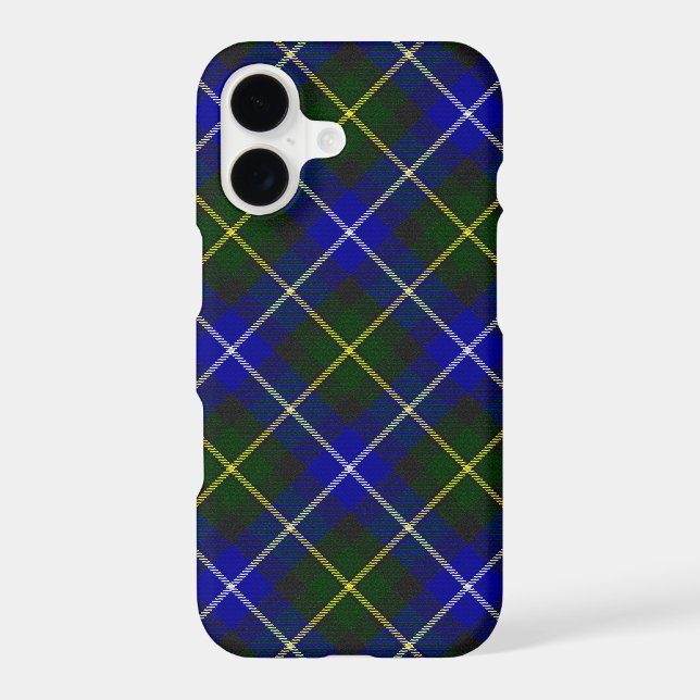 Macneil of Barra tartan blue green plaid iPhone Case (Back)