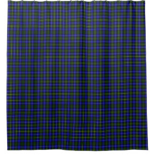 Macneil of Barra tartan blue green plaid Shower Curtain