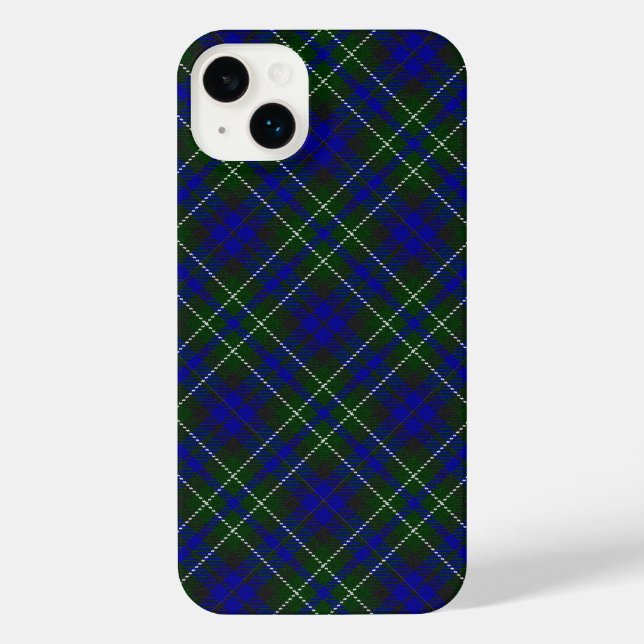 Macneil of Colonsay tartan blue green plaid iPhone Case (Back)