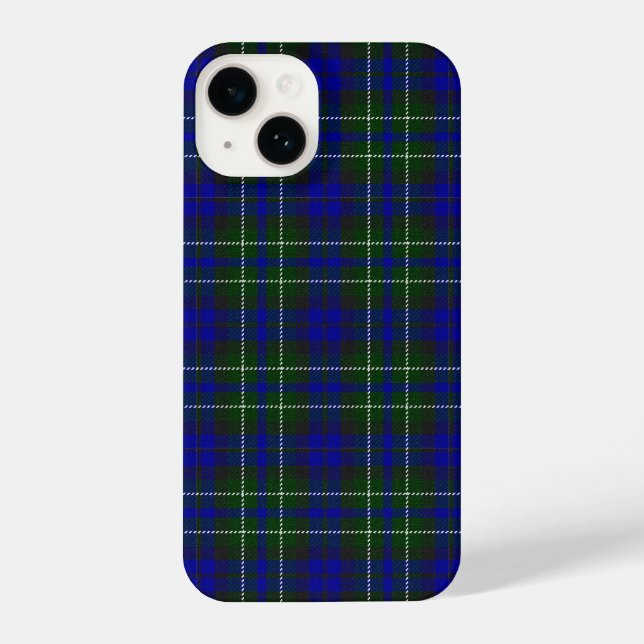 Macneil of Colonsay tartan blue green plaid iPhone Case (Back)