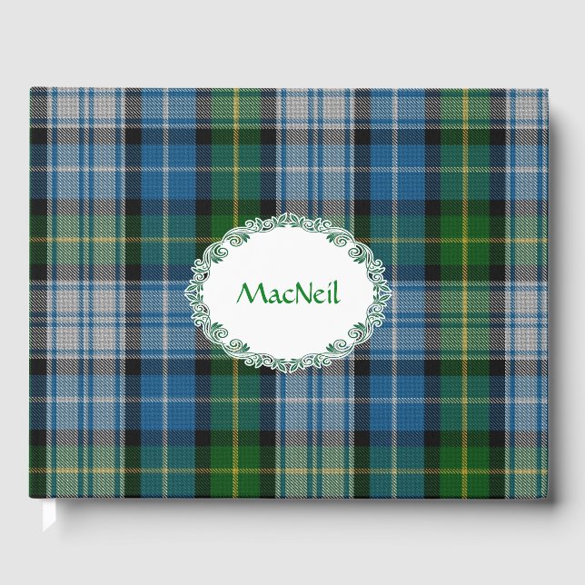 MacNeil Tartan Plaid Guest Book (Front)