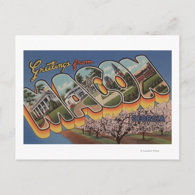 Macon, GeorgiaLarge Letter ScenesMacon, GA Postcard (Front)