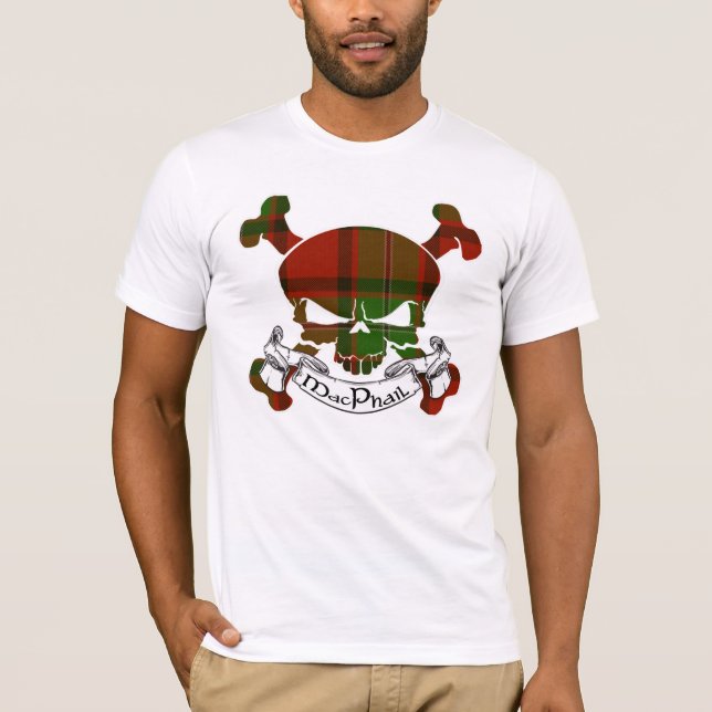 MacPhail Tartan Skull T-Shirt (Front)