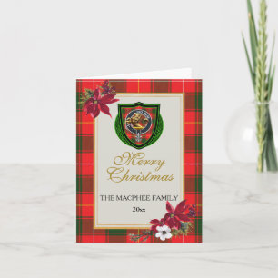 MacPhee Scottish Clan Tartan & Crest Card
