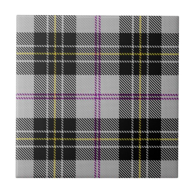 MacPherson Dress Tartan Ceramic Tile (Front)