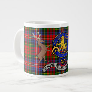 MacPherson/McPherson Badge/Tartan & Stags Personal Large Coffee Mug