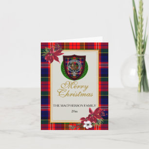 MacPherson Scottish Clan Tartan & Crest Card