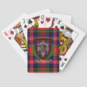 MacPherson Scottish Clan Tartan & Crest Playing Cards