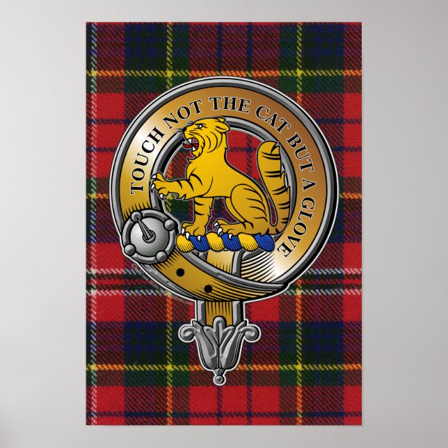 MacPherson Tartan & Badge Poster (Front)