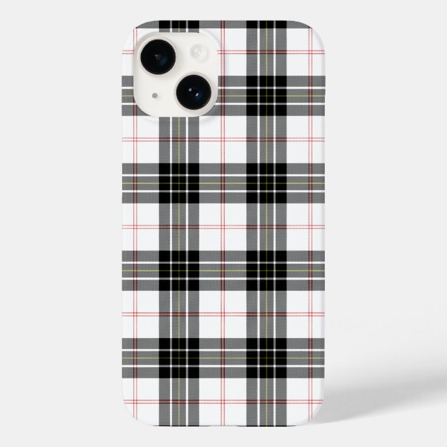 MacPherson tartan black white plaid Case-Mate iPhone Case (Back)