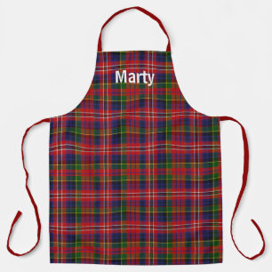 MacPherson Tartan Plaid Monogrammed Apron