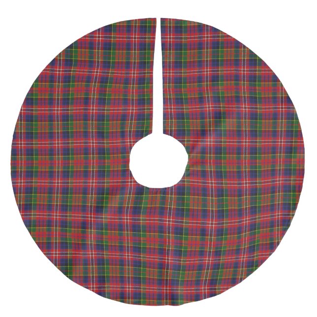 MacPherson Tartan Plaid Tree Skirt (Front)