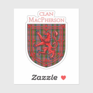 MacPherson Tartan Scottish Plaid Lion Rampant