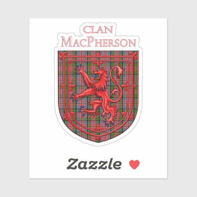 MacPherson Tartan Scottish Plaid Lion Rampant (Sheet)