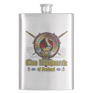 MacQuarrie Clan Badge Hip Flask