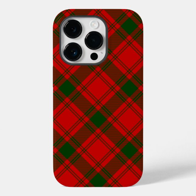 MacQuarrie tartan red green plaid Case-Mate iPhone Case (Back)