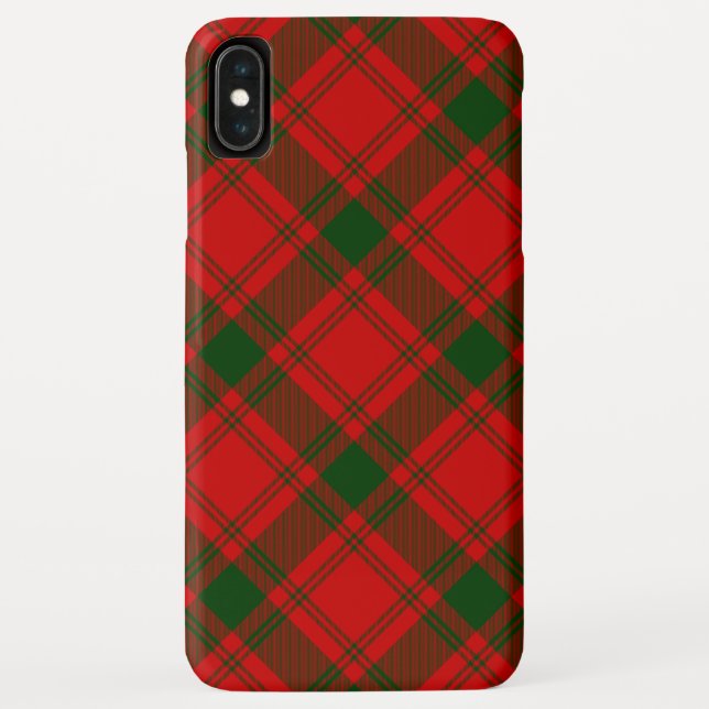 MacQuarrie tartan red green plaid Case-Mate iPhone Case (Back)