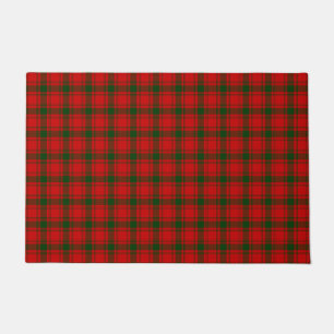 MacQuarrie tartan red green plaid Doormat