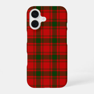 MacQuarrie tartan red green plaid iPhone 16 Case