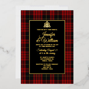MacQueen Clan Tartan Plaid Wedding 