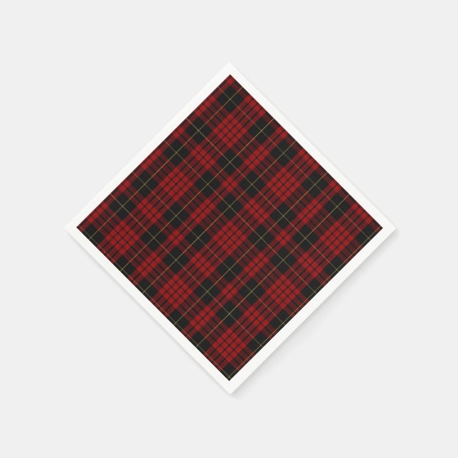MacQueen Tartan Plaid Paper Napkins (Corner)
