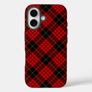 MacQueen Tartan Red and Black Plaid iPhone 16 Case