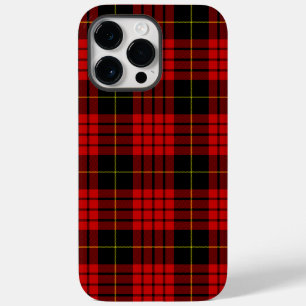 MacQueen Tartan Red and Black Plaid Case-Mate iPhone 14 Pro Max Case