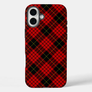 MacQueen Tartan Red and Black Plaid iPhone 16 Plus Case